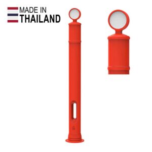 Made in Thailand Round Topper Post with Bottom Handle[No Tape]