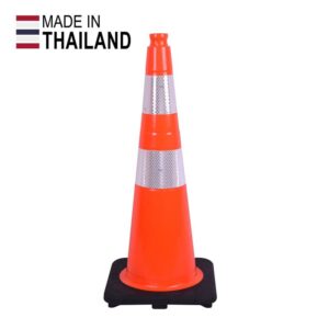 Made in Thailand 28” PVC Traffic Cone Slim Body